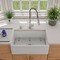 Alfi Brand 30" Decorative Lip Apron Sgl Bowl Fireclay Farmhouse Kitchen Sink, WHT AB511-W - alternate 5